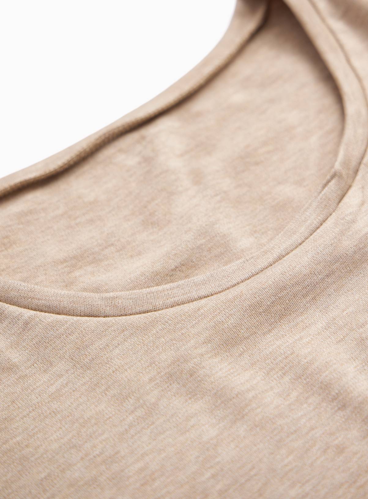 Beige Brushed Back Thermal Long Sleeve Top L - Image 4